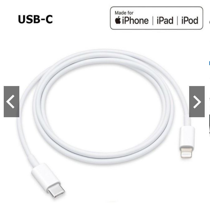 iPhone%2012%20Pro%20Max%2020W%20USB-C%20Power%20Adapter%20With%20USB-C%20to%20Lighting%20Cable%20(3%20Pin)%20-%20Image%203