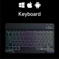 Wireless Bluetooth Keyboard Backlit Colorful Keyboard 10 inch Tri-Colour Backlit Keyboard Tri-System Bluetooth Wireless Keyboard. 
