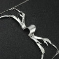 Punk Irregular Metal Mask Gothic Mechanical Alien Fluid Face Accessories Earring for Women Men Halloween Jewelry.