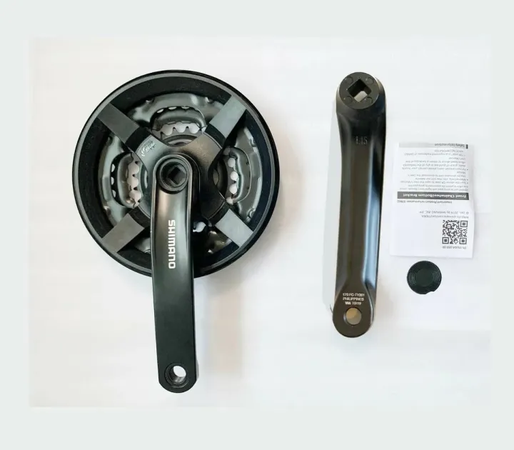 SHIMANO%20Crankset%206/7/8-Speed%20Black%20FC-TY301%2048/38/28T%20170%20mm%20-%20Image%202