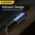 Essager Multi Protocol Compatibility 7A USB Type C Cable 90 Degree For OPPO Fast Charing Honor Huawei Oneplus Realme Angled Charger Data Wire.