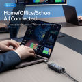 ORICO PW3UR-C3 4-Port USB 3.0 Hub With Gigabit Ethernet RJ45 Port.