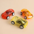 Children's Gift Small Toys Mini Transparent Pull Back Car Toys. 