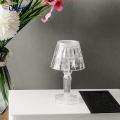 Cordless Table Lamp Sparkling Crystal Led Desk Lamp Energy-saving Portable Bedside Light with 3 Colors for Parties Decor Battery Powered less Than Night Light.