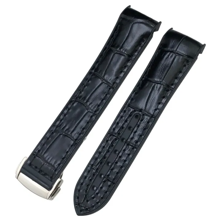 Rubber%20Leather%20Compound%20Watchband%20Fit%20for%20Omega%20Planet%20Ocean%20Seamaster%20300%2019mm%2020mm%2021mm%2022mm%20Silicone%20Nylon%20Sports%20Watch%20Strap%20-%20Image%205