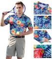 Summer Mens T-hirts Hawaii 3d Printed Casual Polo Shirt Short Sleeve Button Up Shirts Male Loose Comfortable Top Trendy Unisex. 