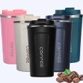 17oz Travel Mug, 510ml Insulated Coffee Mug Spill, Stainless Steel Vacuum Tumbler, Big Water Bottle, Double Wall Leak-Proof Thermos for Keep Hot/Ice Coffee,Tea, Black. 