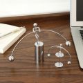 New Stainless Steel Balance Ball Toy Home Decor Weightlifter Kinetic Art Balance Iron Man Ornaments Pendulum Cradle Early Education Tools Decompression Desk Toy Gifts.