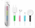 4pcs Spiral Data Cable Protective Cover Suction Cup Is Suitable for The Charging Cable 0.03 mm / 4pcs Charger Cord Saver Cable Protector. 