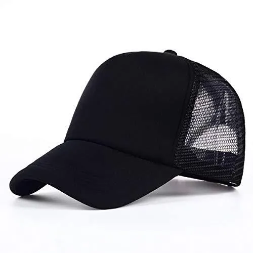 Black%20Half%20Foam%20Net%20Fashionable%20Styles%20Cap%20For%20Men%20-%20Image%202