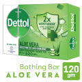 Dettol Soap Aloe Vera 120gm Bathing Bar, Soap with Aloe Vera Extract. 