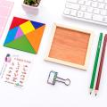 Tangram Puzzle Toys 7 Pieces Classic Wooden Tangram Puzzles Game Toys Christmas Colorful Educational Gift Tangrams For Children. 