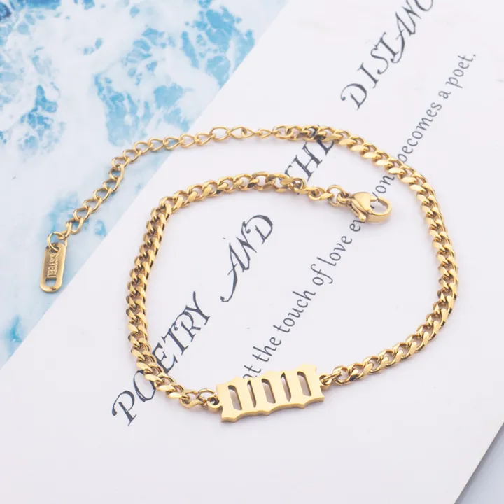 Fashion%20Non%20Tarnish%20Silver%2018K%20Gold%20Plated%20Stainless%20Steel%20Charm%20000-999%20Angel%20Number%20Bracelet%20Jewelry%20For%20Women%20-%20Image%206