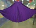 Women Solid Regular Linen Purple Skirt Palazzo. 