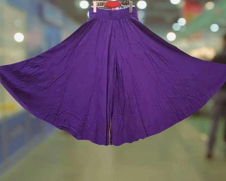 Women%20Solid%20Regular%20Linen%20Purple%20Skirt%20Palazzo%20-%20Image%203