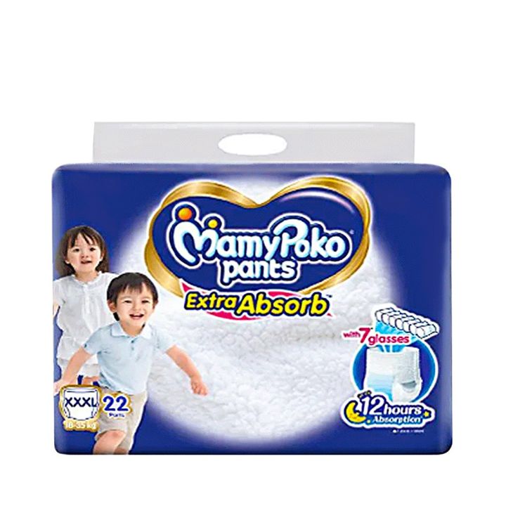 Mamypoko XXXL Pants 18-35kg Baby Diaper 22 Pcs Pack