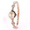 Fashionable Waterproof Women's Metal Strap Watch Exquisite 5pcs Diamond Inlaid Ladies Quartz Watch Set Girl's Minimalist Watches. 