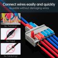 Quick Splitter 2 in 4/6 Out Wire Connector Universal Wiring Cable Connector Push Type Quick Terminal Transparent Parallel Wire Connecting Terminal.