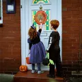 Halloween Spider Wind Spinner Rotating Garden Hanging Decor Kinetic Sculpture Wind Chime Yard Holiday Decoration. 