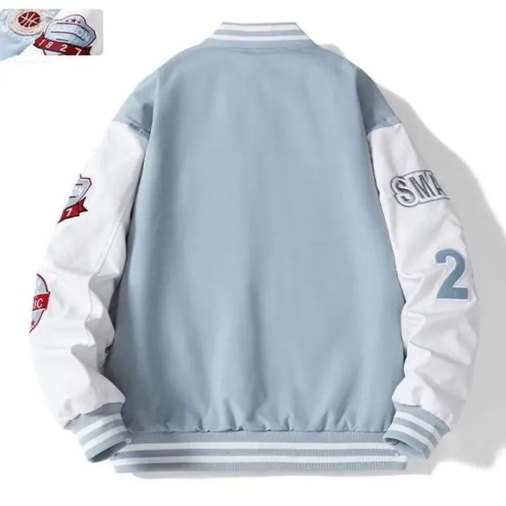 Mens%20Spring%20Fall%20Varsity%20Jackets%20Embroidery%20Korean%20Fashion%20Loose%20Baseball%20Uniform%20Couple%20Blue%20Retro%20Leather%20Sleeve%20Bomber%20Coats%20-%20Image%204