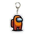 Anime Game Among Us Keychain Crewmates/Imposter Car Keychains for Men Bag Pendant Key Chain Trinkets Figure Ring Jewelry Gifts.