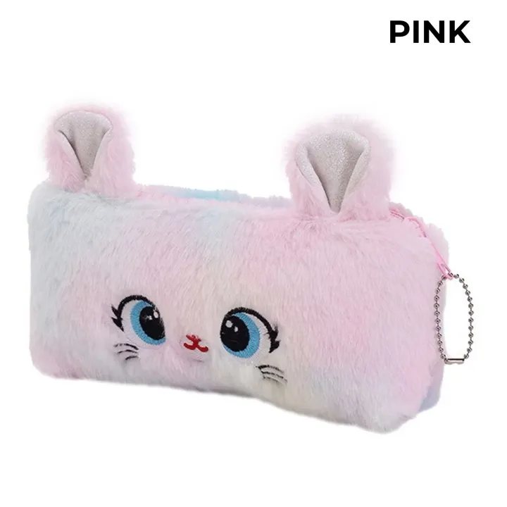 Cute%20Rainbow%20Gradient%20Color%20Cartoon%20Cat%20Plush%20Pen/%20Pencil%20Bag%20-%20Large%20Capacity%20Pencil%20Case%20Girl%20Stationery%20Storage%20Bag%20-%20Image%203