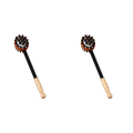 2X Back Knock Massage Handheld Round Head Back Pounding Massage Hammer Relieve Stress and Fatigue Meridian Massage. 