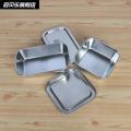 Square Box Small Size with Lid 304 round Box Food Retention Sample Box Stainless Steel Lunch Box Sample Food Preservation. 
