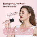 Mini Karaoke Machine Bluetooth Speaker with 2 Wireless Microphone Portable Karaoke Speaker Set MP3 Player for Kids Adults KTV.