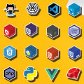 programming Stickers For Laptop Mobile Sticker Pack.