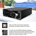 FX-Audio X3PRO DAC Digital to Analog Converter Headphone Amplifier Car Audio Amplifier Optical/PC-USB/Coaxial DC5V - BLACK EU PLUG. 