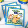 Pokemon Pikachu birthday party Disposable decorations tableware Set Plate Cup cake topper Birthday Party Supplies Action Figure. 