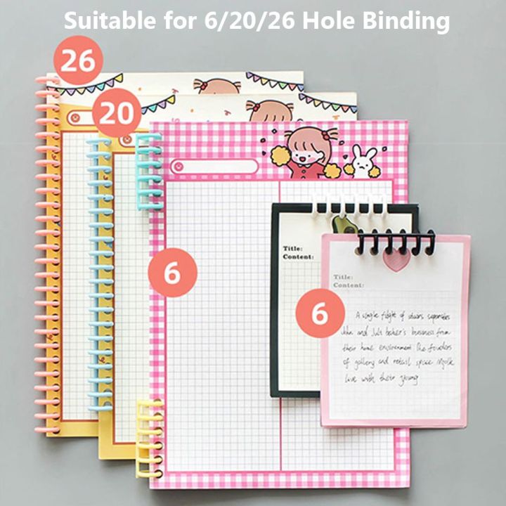 Spiral%20Binding%20Clips%20Notebook%20Supplies%20Album%20Binder%20A4%20Notebook%20Binding%20Clips%20Loose-leaf%20Paper%20Book%2030%20Holes%20Circles%20Ring%20Scrapbook%20Binder%20-%20Image%207
