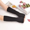 Long Fingerless Gloves Women‘s Mitten Winter Arm Warmer Knitted Arm Sleeve Fine Casual Soft Girls Goth Clothes Punk Gothic Glove. 