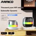 ARMICO Portable Bluetooth Speakers Wireless Speaker Loud Stereo Sound, Outdoor Speaker with Bluetooth 5.3, Deep Bass, RGB Lights 10H Playtime for Home, Party. 
