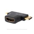 Micro HDMI to HDMI 4K Mini Male to Female Cable Connector Converter Adapter. 