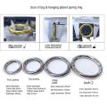 5Pcs 18mm-34mm Metal O Ring Spring Clasps Round Carabiner Keychain Bag Clips Hook Dog Chain Buckles Connector for DIY Jewelry. 