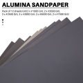 【Big-promotion】 Grit 1500 2000 2500 3000 5000 7000 Abrasive Sandpaper - Pack of 12. 