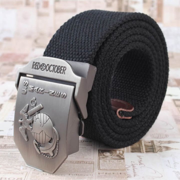 Canvas Hot Army Tactical Casual Metal Buckle Belts Men's Fashion Wild China  Belt