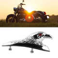 Fender Statue Universal Motorcycle Front Mudguard Decor Ornament Eagle Head Fit for Ya.