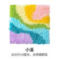 3D Embroidery Punch Needle Mug Rug Kit Coaster Rainbow Magic Embroidery Needle Art Craft Supplies Set for Adults Gift Home Decor.