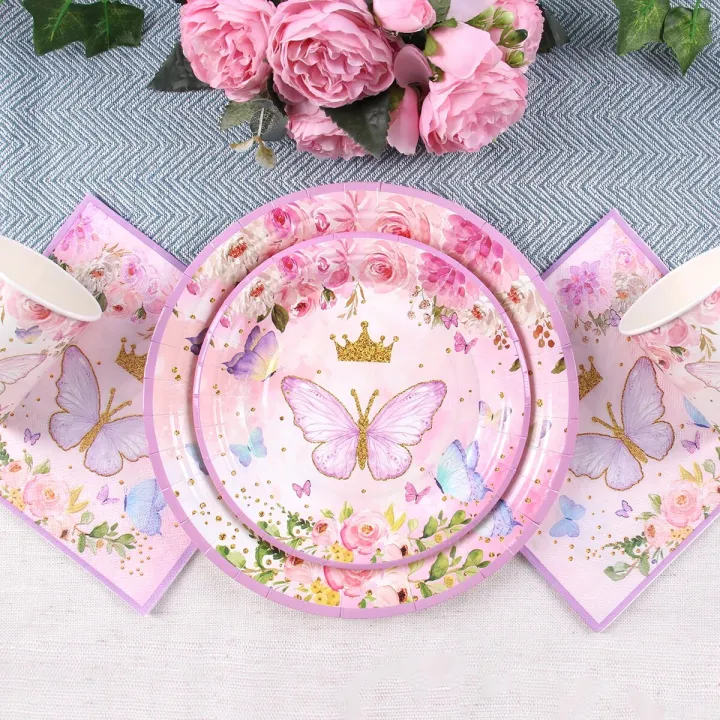 Purple%20Butterfly%20Disposable%20Tableware%20Napkin%20Butterfly%20Birthday%20Party%20Decor%20Girl%20Baby%20Shower%20Baptism%20Gender%20Reveal%20Supplies%20-%20Image%204