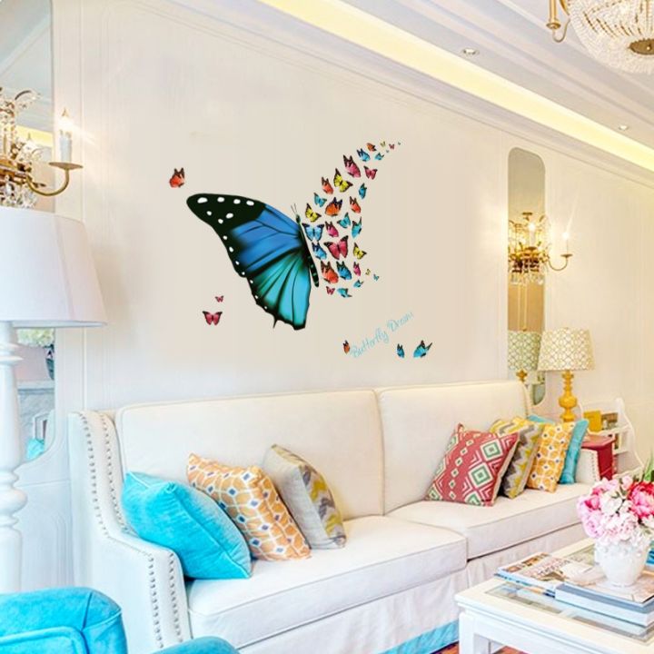 New%20Beautiful%20flying%20butterfly%20fresh%20living%20room%20porch%20corner%20decorative%20wall%20sticker%20pvc%20removable%20-%20Image%203