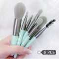 Make up Brushes Foundation Brush Cosmetic Set Kit Tools Eye Shadow Blush Makeup Brush - 8Pcs - Makeup Combo Set - Makeup Brush Set - Makeup Combo Set. 