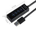 Hi Speed USB 3.1 4 Port USB 3.0 Hub-Black for PC laptop tablets.