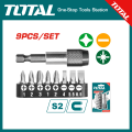 TOTAL 9 Pcs screwdriver bits set TACSD3091. 