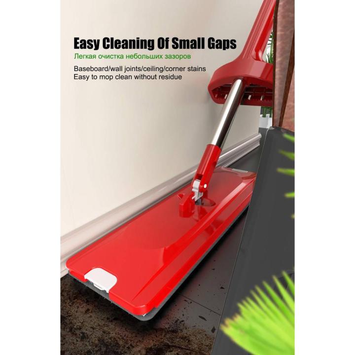 Free-Hand and 360 Degree Rotating Spin Mop with Floor Cleaning