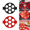 7 Holes Nonstick Baking Mold Silicone Pancake Maker Ring Fried Egg Molds for Family Cooking Kitchenware Gadgets. 