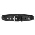 Classical Spike Studded Belt Punk Rock Clothes Belt Beads Leather Belt Waistband Cinto Punk Cinturones Para Hombre ремень панк.