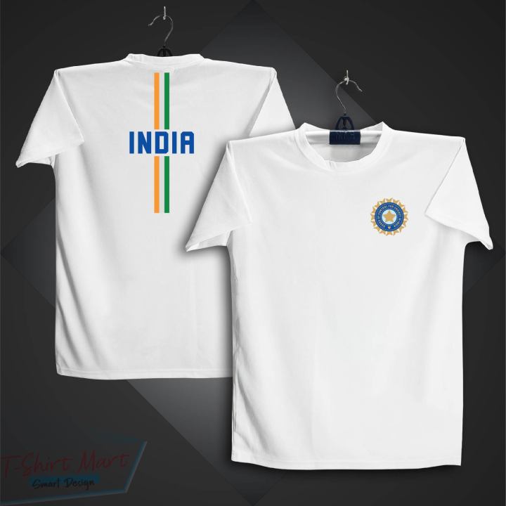 Short Sleeve Cricket Jersey For Men - Half Sleeve india t shirt - Indi Fan Jersey